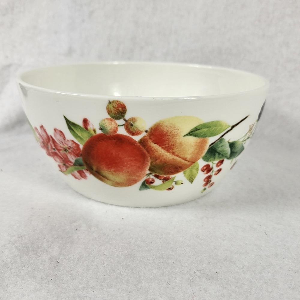 Lenox Orchard in Bloom Peach Plum 5 3/4" Rice Bowl Catherine McClung Replacement - Picture 4 of 10